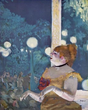 エドガー・ドガ Painting - カフェコンサート 犬の歌 1877年 エドガー・ドガ